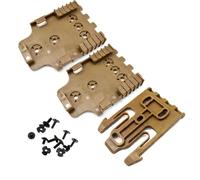 Kit de Bloqueo rápido con Horquilla de Bloqueo QLS 19 Plataforma de fijación para Placa receptora QLS 22 Base adaptadora para Funda de Servicio(Model B Tan)