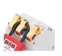 Kit de Bloqueo Y Etiquetado, 2 Llaves, Candados Rojos de Acero Inoxidable, Dispositivo de Bloqueo de Disyuntor, Bloqueo de Disyuntor, Abrazadera en Disyuntor de un Solo Polo, Cerraduras Loto Duraderas