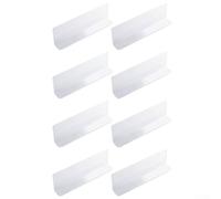 Kit de bloques de huecos de PVC transparente para sala de estar, dormitorio y muebles de estudio para apoyar la limpieza constante del suelo (35 x 6 cm)
