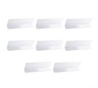 Kit de bloques de huecos de PVC transparente para sala de estar, dormitorio y muebles de estudio para apoyar la limpieza constante del suelo (25 x 6 cm)