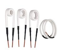 Kit de Bobina de Calentador de Inducción de Núcleo de Latón Aislado para Reparación de Automóviles, Tratamiento Térmico, Bobinas de 4 Piezas