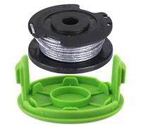 Kit de bobina y tapa de repuesto para recortadora de cuerdas Green*works 21287 24 V bobinas de desbrozadora de 1,5 mm, 6 m, 1 juego