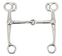 Kit de bocado articulado de Acero Inoxidable de 125 mm para domar Caballos, Entrenamiento Ecuestre