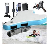 Kit De Bodyboard / Scooter Submarino - Motor Sin Escobillas 500W, Batería 10000/16000mAh, Velocidad 3-7 Km/h, Autonomía 40-130/60-180 Min, Barco Inflable Plegable Para Diversión Familiar(500W10A)