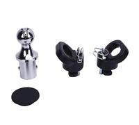 Kit de Bola de Enganche de Cuello de Cisne con 2 Anclajes de Cadena de Seguridad 2-5/16 Pulgadas 30000 Libras GTW 7500 Libras VTW 60618 Reemplazo para 2500 3500 2013-2025