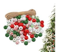 Kit de bolas navideñas - Kit decorativo con cuentas de madera | Decoración para actividades artesanales mujer niña encuentro