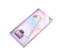 Kit de bolígrafo de inmersión clásico para caligrafía con botella de 15 ml, soporte para bolígrafo, caja de regalo, exquisitos regalos de graduación y cumpleaños