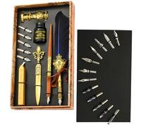 Kit de bolígrafos de caligrafía genérico - Conjunto de escritura clásico con tinta y sello | Herramienta de letras de sobre, perfecta para firmas artísticas, dibujo, día