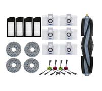 Kit de bolsa de polvo de paño para fregona y cepillo de filtro, accesorios de repuesto para robot aspirador, compatible con ecovacs para deebot para x1 para omni para x1 Turbo