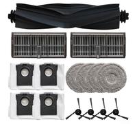 Kit de bolsa de polvo de repuesto para MOVA P10 Pro y Dreame- L40 Ultra X40- Ultra, filtro HEPA compatible con aspiradoras robóticas, almohadilla de microfibra para suelos duros (A)