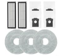 Kit de bolsa de polvo de tela para fregona Cecotec para Conga X100 y para aspiradora X-Treme, con filtros, paños de fregona, bolsas de polvo para limpieza del hogar (A)