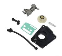 Kit de bomba de accionamiento de aceite para motosierras chinas de 45 CC, 52 CC, 58 cc, juego de tubos de filtro de cubierta de engranaje de gusano de nailon de metal, piezas de reparación de