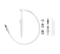 Kit de bomba de aceite de engranaje inferior para motor fueraborda, 8CC Hub con articulación giratoria de metal, 4 adaptadores para Mercury Johnson para evinrude, para construcción robusta de PP para