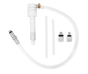 Kit de bomba de aceite de unidad inferior de motor fueraborda, giratorio de 3/8 pulgadas para motores de barcos marinos, se adapta a botellas de cuarto de galón estándar, incluye adaptadores de 8 mm y