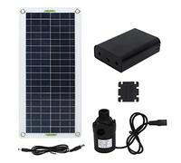 Kit de bomba de agua solar 30W, silicio policristalino 800L/h bomba de agua solar para RV invernadero camping