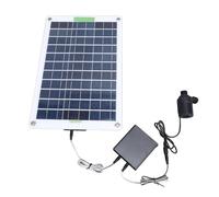 Kit de Bomba de Agua Solar, Panel Solar de Silicio Monocristalino de 100W, Bomba de Fuente Solar Silenciosa de 5m con Caja de Almacenamiento de Energía, para Jardín, Patio,