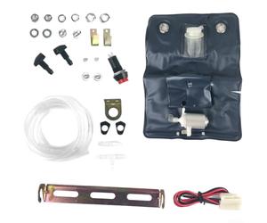 Kit de bomba de lavado de parabrisas de 12 V, 1 L, bolsa clásica para | Funcionamiento directo de 12 V, sin cable adicional, instalación plug-and-play, para todos los vehículos estándar