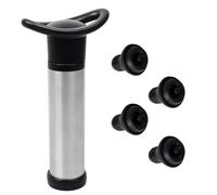 Kit de bomba de vacío y conservador de vino con 4 tapones reutilizables | Protector de vino profesional para mantener el vino fresco durante más tiempo | Sello a prueba de fugas | Regalo esencial para