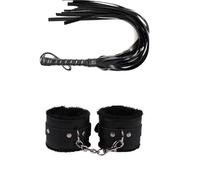 Kit De Bondage Bdsm,Esposas De Cuero,Pulseras Peludas,Juegos Con Látigo,Pinzas Para Pezones,Mordaza De Bola,Juguetes Sexuales Para Mujeres,Parejas,Juegos De Coqueteo,Producto Para Adultos,Negro,Tall