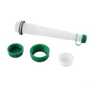Kit de boquilla de combustible flexible y tapa de piezas para bidón compatible con Rubbermaid Kolpin Gott, accesorio de repuesto de plástico ABS para botella de mezcla de combustible de 1 L, para
