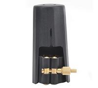 Kit de Boquilla de Saxofón Saxofón Profesional Ligatura Cuero PU Capa Plástico para Amantes la Música