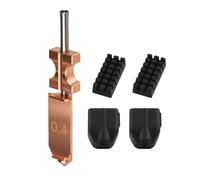Kit de boquilla Hotend de 0,4 mm, 2 piezas de silicona cubierta de boquilla de cobre chapado y titanio, compatible con Flashforge AD5X Multi Color 3D Printer Accessories (0,4 mm)