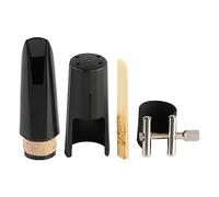 Kit de boquilla para clarinete con ligadura, componente de sonido y tapa |Plástico ABS resistente y metal |Sonido claro para principiantes/estudiantes/músicos |Accesorio de