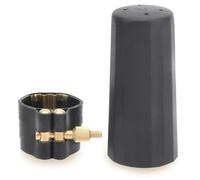 Kit De Boquilla Para Saxofón Alto, Ligadura De Cuero Sintético Para Saxofón Alto De 12 X 4 X 4 CM Ligadura Para Saxofón Alto Clip Para Boquilla De Saxofón Con Tapa De Plástico Para Boquillas Baquelita