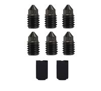Kit de boquillas de acero endurecido para Bambu Lab X1/P1 Serie, 0.2/0.4/0.6MM Acero de alta dureza y boquillas resistentes al desgaste Calcetines de silicona para X1/X1C/X1E/P1P/P1S/Upgrade Kobra 3