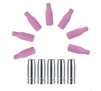 Kit de boquillas de antorcha de soldadura de 12 piezas para 15AK para MB15 para MIG compatible con MB14 AK14 AK15 para MIG MAG accesorios de antorcha de soldadura