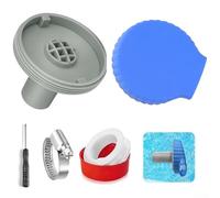 Kit de boquillas de entrada de piscina de 32 mm de diámetro para un mejor flujo de agua y manejo de escombros con sello adaptador completo de tubería y juego de herramientas para piscinas