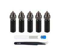 Kit de Boquillas de Extremo Caliente para Extrusora de Boquilla de Acero Endurecido de 5 Piezas de 0,4 mm para Impresoras 3D K1, K1 Max, Ender3 V3 KE,