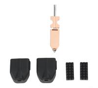 Kit de boquillas de liberación rápida para Flashforge AD5X todo de metal de 0,4 mm con agujas de limpieza y juego de herramientas de mantenimiento de cepillo (0,4 mm)
