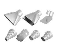 Kit De Boquillas De Pistola De Aire Caliente,7pcs 35mm Acero Inoxidable Boquillas De Pistola De Calor Para La Estación De Soldadura De Aire Caliente,Boquillas De Repuesto Para Pistola De Aire Caliente