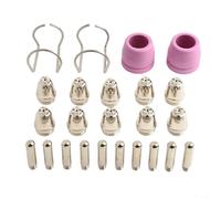 Kit de boquillas de punta de cortador de plasma para SG-55 para AG-60 WSD-60 para CUT60 CUT50DP LGK-60 LTP5000 .045 pulgadas, juego de 24 piezas con electrodos, tazas, soportes