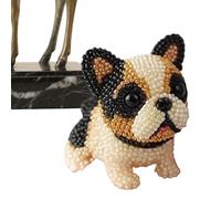 Kit de bordado con cuentas para perros - 20 x 15 x 4 cm, paquete en , manualidades completas, proyecto con patrón de cuentas DIY, actividades de viaje en un día lluvioso |