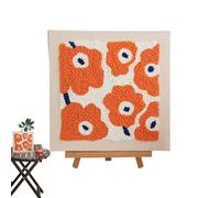 Kit de bordado de aguja de punzonado, kits de perforación con aguja para adultos - Kit de manualidades de decoración de alfombras tufadas fácil | Kit completo de agujas de bordar Punch para