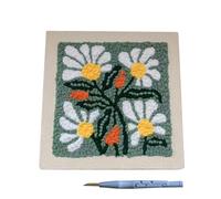 Kit de bordado de aguja genérico | Kit de bordado para principiantes | Punch Needle Embroidery Kitt para principiantes | Con patrones, aguja, aro