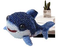 Kit de bordado de cuentas 3D para principiantes, juego de manualidades con cuentas de animales marinos, arte de cuentas de criatura para niños y adultos, kit de inicio de bordado de cuentas con