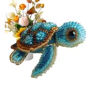 Kit de bordado de cuentas 3D para principiantes, juego de manualidades con cuentas de animales marinos, arte de cuentas de criatura para niños y adultos, kit de inicio de bordado de cuentas con