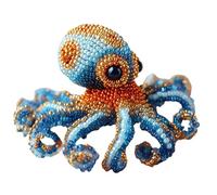 Kit de bordado de cuentas - PVC, juego de manualidades de cuentas de animales marinos, kit de inicio de bordado a mano | Tema, proyecto de arte de cuentas para principiantes, adultos y niños