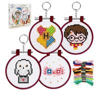 Kit de bordado Harry Potter - Producto oficial, kit de bordado con temática del mundo mágico, actividad de manualidades para fans de la película