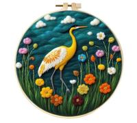 Kit de bordado lana con almohadilla fieltro colores, creativo, bricolaje, árbol flores, aguja , pintura , imagen mariposa, kit , ideas manualidades, regalo Para Proyectos Diy, Costura, ArtesaníAs