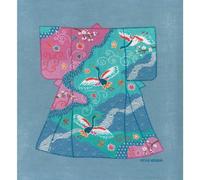 Kit de bordado Le Bonheur des Dames Petit Point "Kimono Heron I", contado, 20,5x