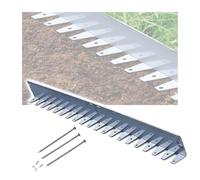 Kit de bordes flexibles para jardín con anclajes, sin excavación, borde de cama de flores, 10 piezas de borde plateado para jardín para diseño de paisaje