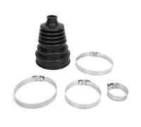 Kit de bota CV, cubierta de silicona para bota de eje CV con abrazadera redonda de velocidad constante para eje de automóvil y durabilidad (Negra)