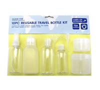 Kit de botellas de viaje con mucho m?s surtido y mejor calidad: modelo aprobado por la FAA n.? TD100, juego de 11 piezas