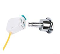 Kit de botón de descarga de inodoro ovalado de 2 pulgadas para reemplazo de válvula de descarga estándar sin necesidad de herramientas especiales (juego)