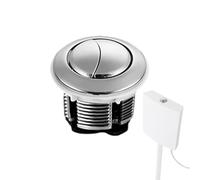 Kit de botón de descarga | Reemplazo del tanque de empuje | Mango roscado universal y piezas | ABS + acero inoxidable | Se adapta a la mayoría de inodoros