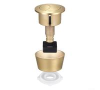 Kit de botones de inodoro de doble descarga compatible con agujeros de cisterna de 20 mm y 40 mm con lujoso estilo dorado cepillado para proyectos de actualización de baño (oro cepillado)